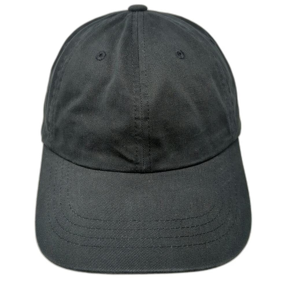 80EIGHTY Baseball Cap Black One Size Slideback Unstructured Side Logo Tag Hat